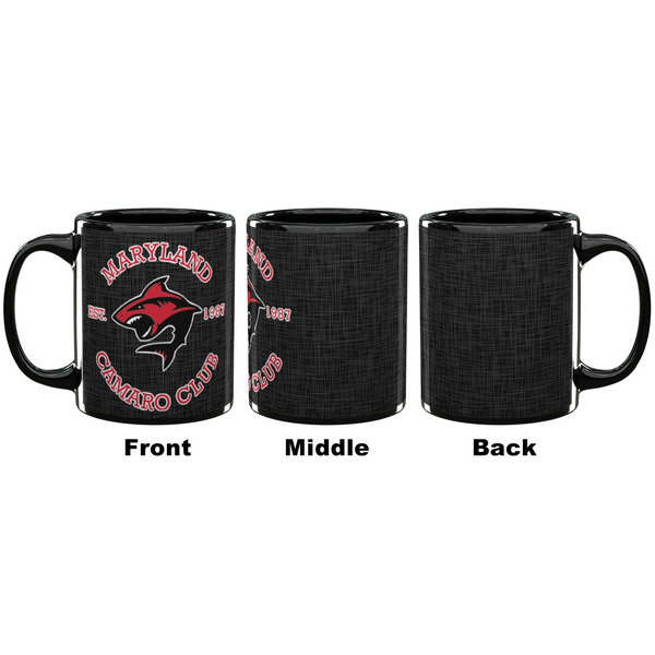 Maryland Camaro Club Logo Coffee Mug - 11 oz - Black APPROVAL