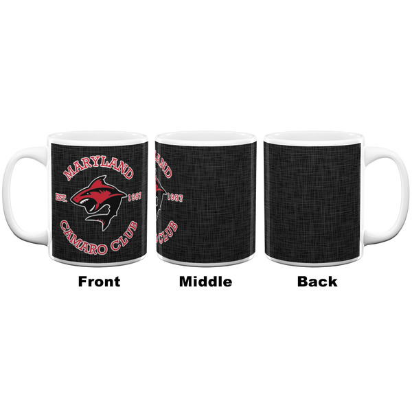 Maryland Camaro Club Logo Coffee Mug - 11 oz - White APPROVAL