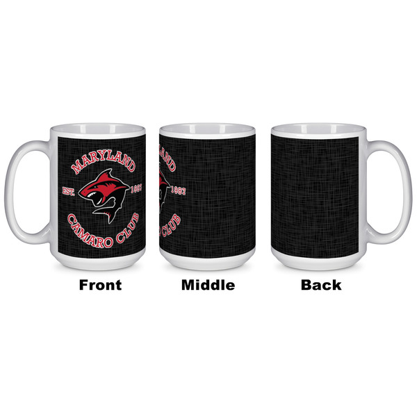 Maryland Camaro Club Logo Coffee Mug - 15 oz - White APPROVAL