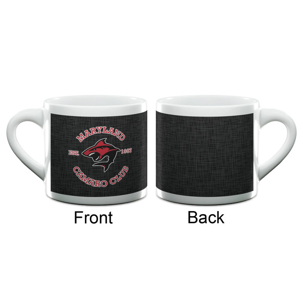 Maryland Camaro Club Logo Double Shot Espresso Cup - Single - Front & Back