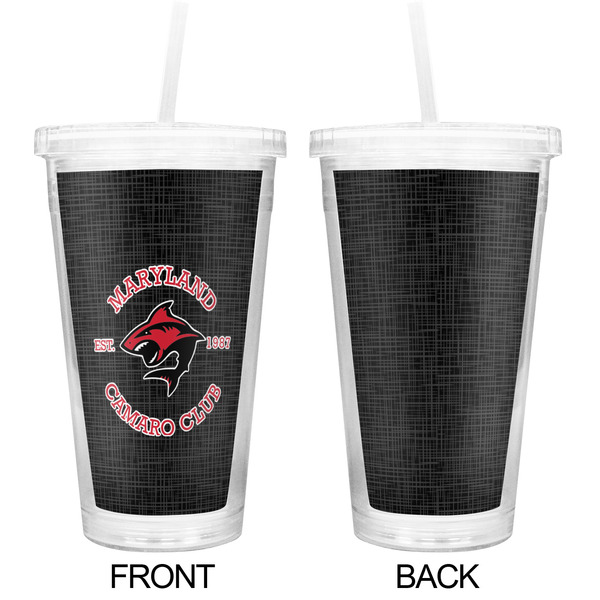 Maryland Camaro Club Logo Double Wall Tumbler with Straw - Approval