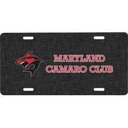Maryland Camaro Club Logo Front License Plate