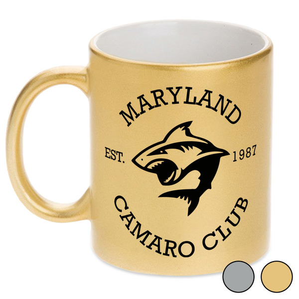 Maryland Camaro Club Logo Metallic Mugs - Swatches