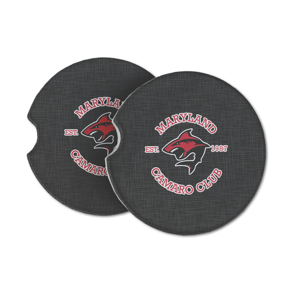 Custom Maryland Camaro Club Logo Sandstone Car Coasters