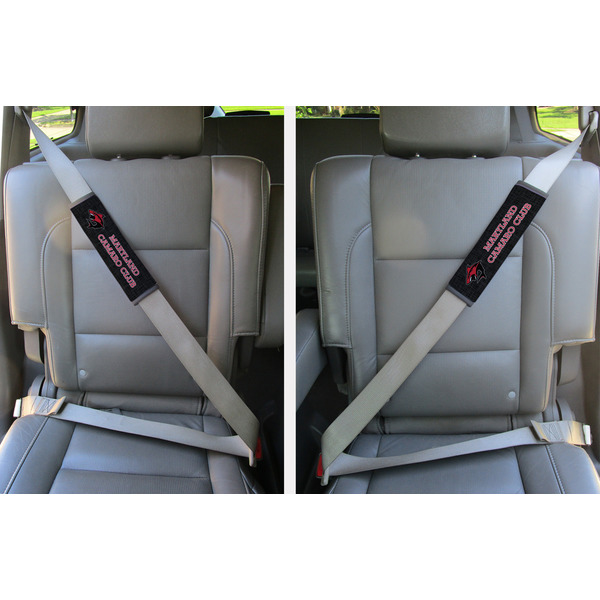 Maryland Camaro Club Logo Seat Belt Covers (Set of 2 - In the Car)