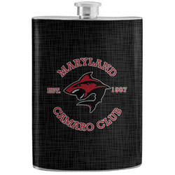 Maryland Camaro Club Logo Stainless Steel Flask