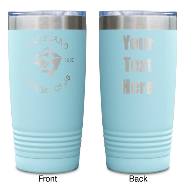 Maryland Camaro Club Logo Teal Polar Camel Tumbler - 20oz -Double Sided - Approval