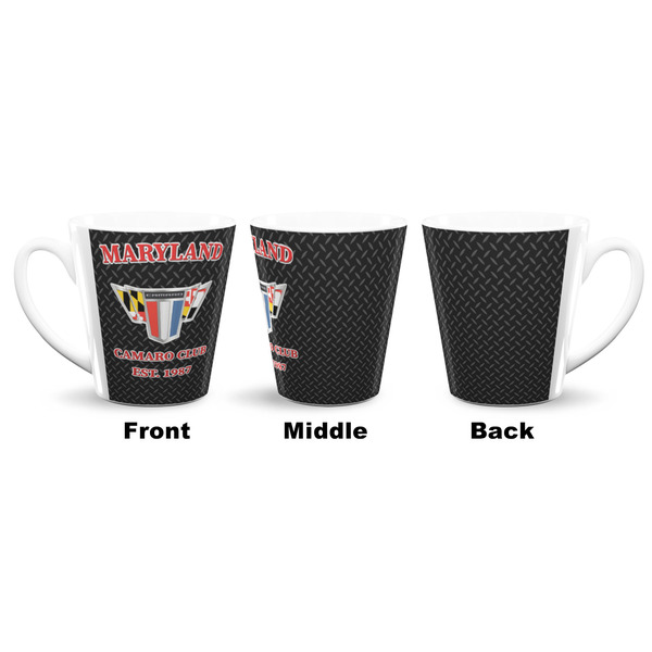 Maryland Camaro Club Logo2 12 Oz Latte Mug - Approval