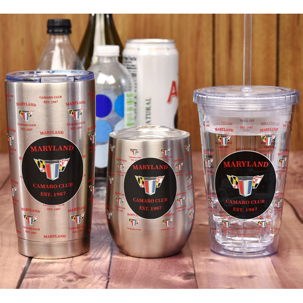 Maryland Camaro Club Logo2 20oz SS Tumbler - Full Print - In Context