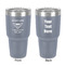 Maryland Camaro Club Logo2 30 oz Stainless Steel Tumbler - Grey - Double-Sided