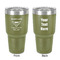 Maryland Camaro Club Logo2 30 oz Stainless Steel Tumbler - Olive - Double-Sided