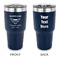 Maryland Camaro Club Logo2 30 oz Stainless Steel Tumbler - Navy - Double-Sided