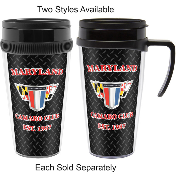 Maryland Camaro Club Logo2 Acrylic Travel Mugs - With & Without Handle