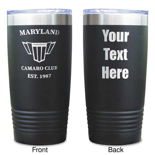 Maryland Camaro Club Logo2 Black Polar Camel Tumbler - 20oz - Double Sided  - Approval