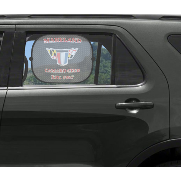 Maryland Camaro Club Logo2 Car Sun Shade Black - In Car Window