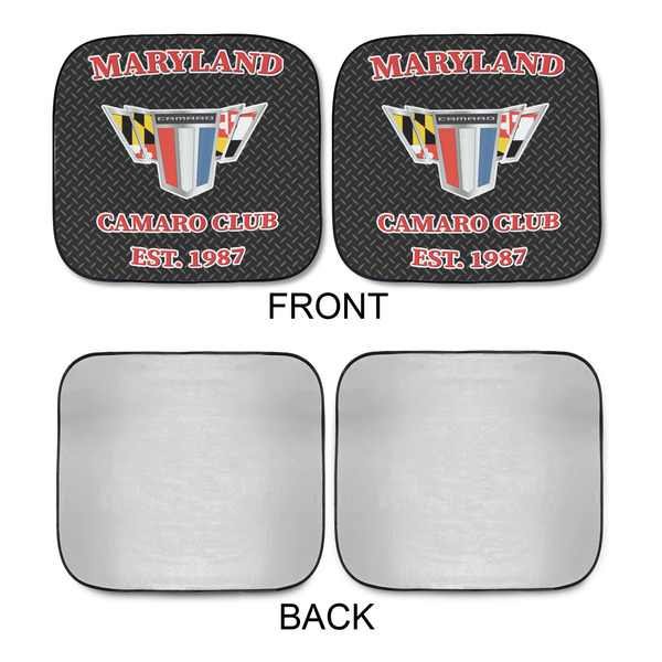 Maryland Camaro Club Logo2 Car Sun Shades - APPROVAL