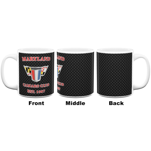 Maryland Camaro Club Logo2 Coffee Mug - 11 oz - White APPROVAL