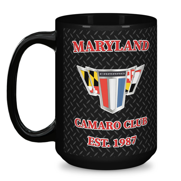 Maryland Camaro Club Logo2 Coffee Mug - 15 oz - Black