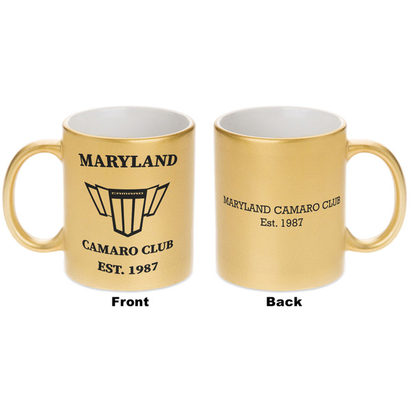 Maryland Camaro Club Logo2 Gold Mug - Apvl