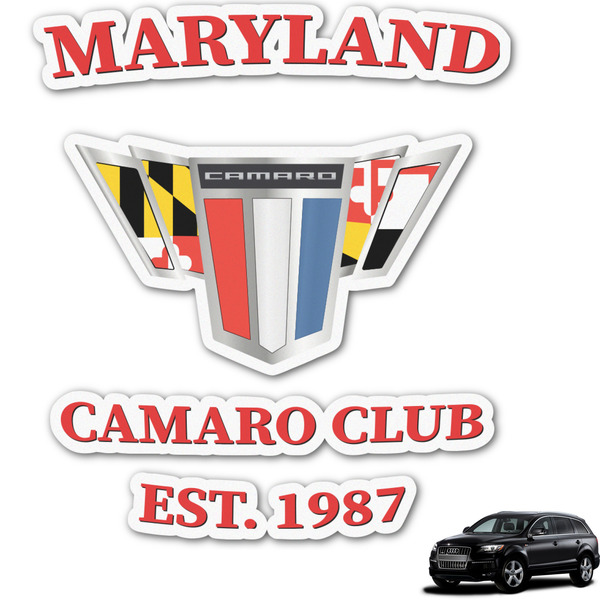 Custom Maryland Camaro Club Logo2 Graphic Car Decal