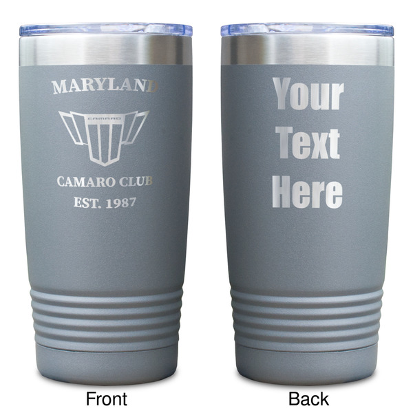 Maryland Camaro Club Logo2 Gray Polar Camel Tumbler - 20oz - Double Sided - Approval