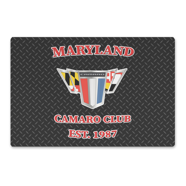 Custom Maryland Camaro Club Logo2 Large Rectangle Car Magnet - 18" x 12"