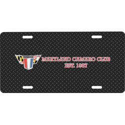 Maryland Camaro Club Logo2 Front License Plate