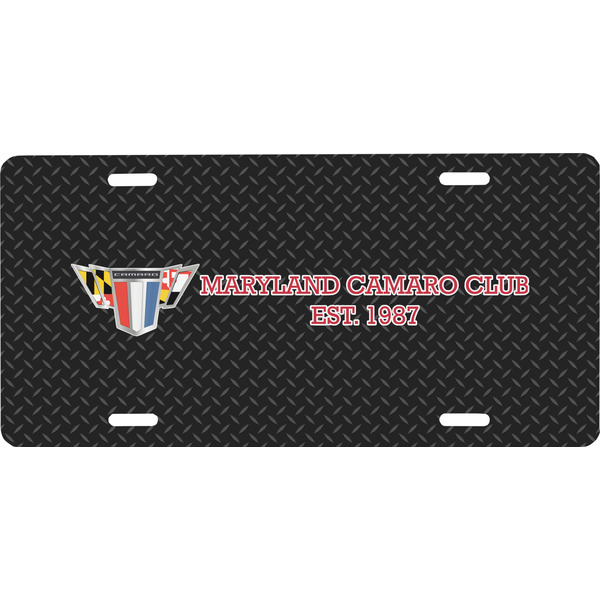 Custom Maryland Camaro Club Logo2 Front License Plate