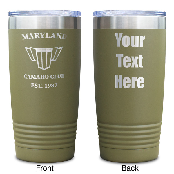 Maryland Camaro Club Logo2 Olive Polar Camel Tumbler - 20oz - Double Sided - Approval