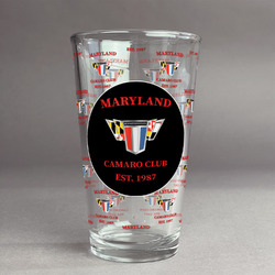 Maryland Camaro Club Logo2 Pint Glass - Full Print