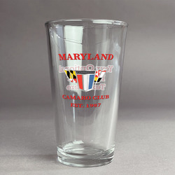 Maryland Camaro Club Logo2 Pint Glass - Full Color Logo