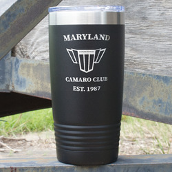 Maryland Camaro Club Logo2 20 oz Stainless Steel Tumbler