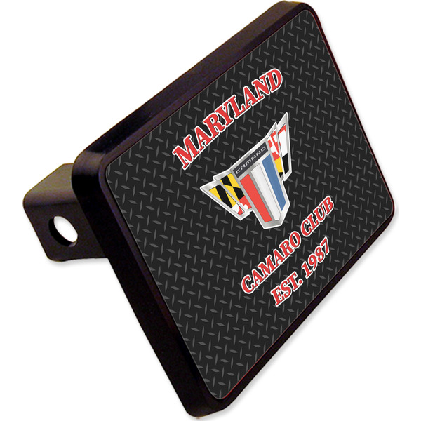 Custom Maryland Camaro Club Logo2 Rectangular Trailer Hitch Cover - 2"