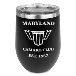 Maryland Camaro Club Logo2 Stemless Stainless Steel Wine Tumbler