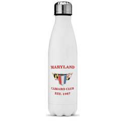 Maryland Camaro Club Logo2 Water Bottle - 17 oz - Stainless Steel - Full Color Printing