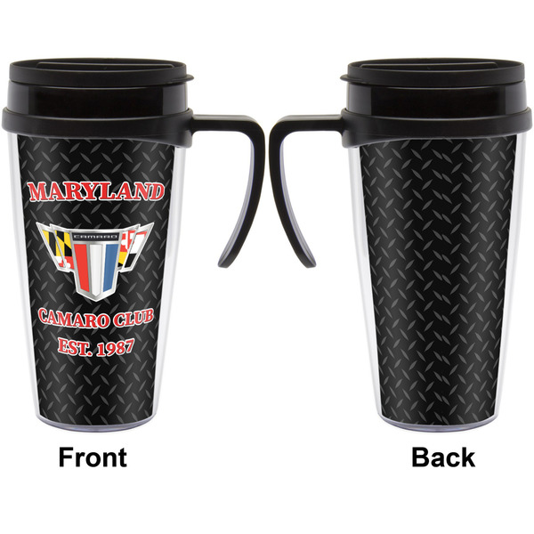 Maryland Camaro Club Logo2 Travel Mug with Black Handle - Approval