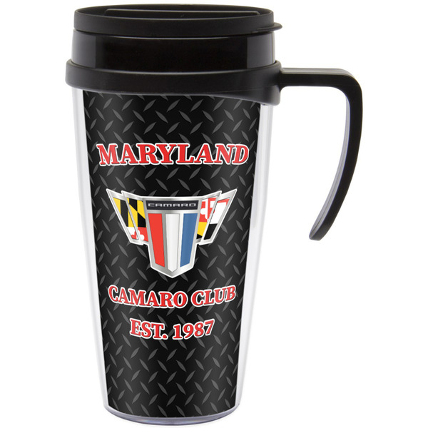 Custom Maryland Camaro Club Logo2 Acrylic Travel Mug with Handle