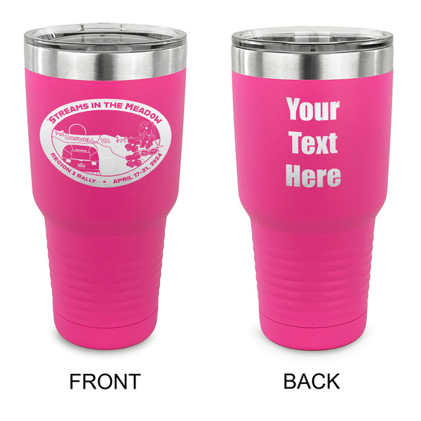 Custom Region 3 - 2024 Rally 30 oz Stainless Steel Tumbler - Pink - Double-Sided
