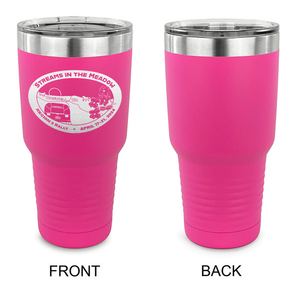 Region 3 - 2024 Rally 30 oz Stainless Steel Ringneck Tumblers - Pink - Single Sided - APPROVAL