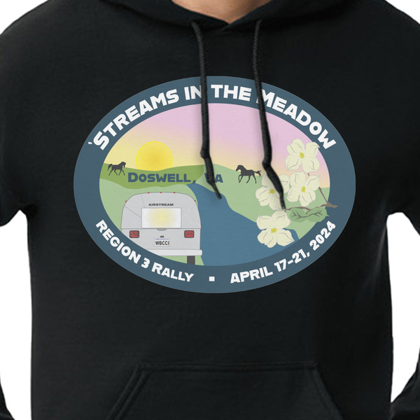 Region 3 - 2024 Rally Black Hoodie on Model - CloseUp