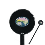 Region 3 - 2024 Rally 5.5" Round Plastic Stir Sticks - Black - Single-Sided