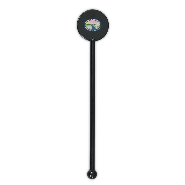 Region 3 - 2024 Rally Black Plastic 5.5" Stir Stick - Round - Single Stick