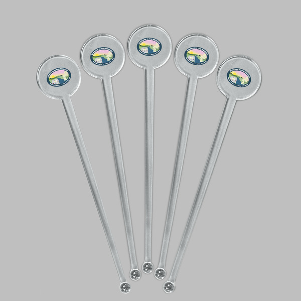 Region 3 - 2024 Rally Clear Plastic 7" Stir Stick - Round - Fan View