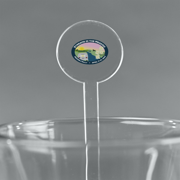 Custom Region 3 - 2024 Rally 7" Round Plastic Stir Sticks - Clear