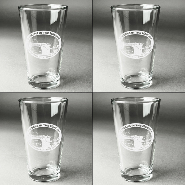 Region 3 - 2024 Rally Set of Four Engraved Beer Glasses - Individual View