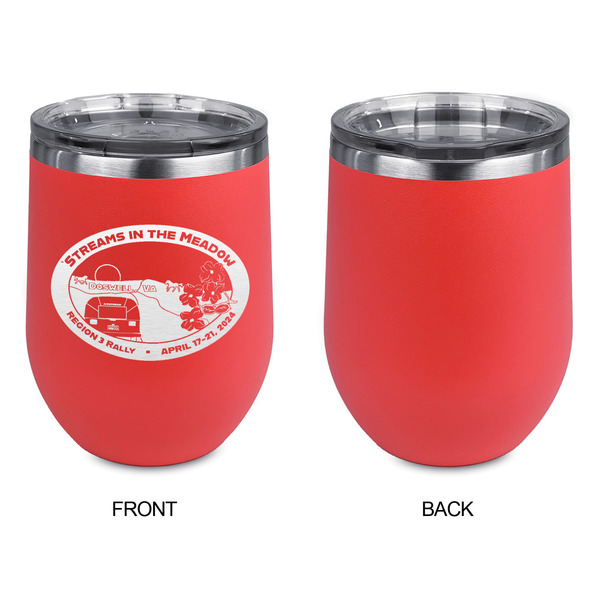Region 3 - 2024 Rally Stainless Wine Tumblers - Coral - Single Sided - Approval