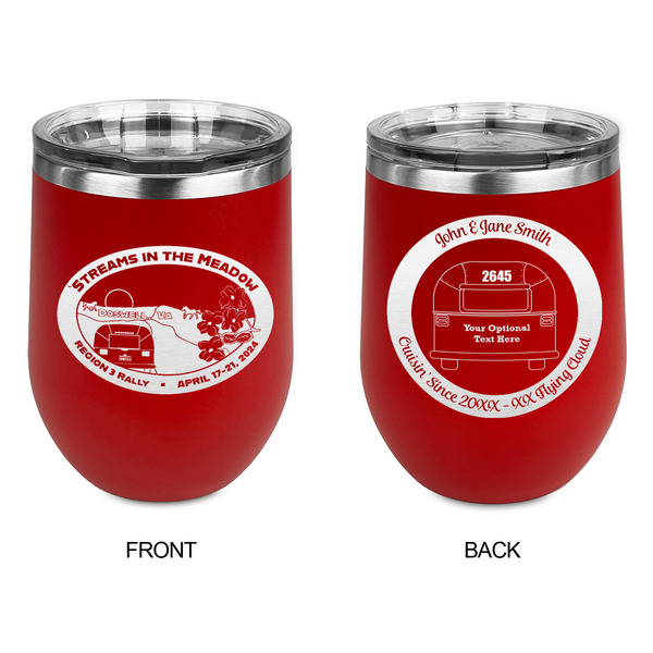 Region 3 - 2024 Rally Stainless Wine Tumblers - Red - Double Sided - Approval