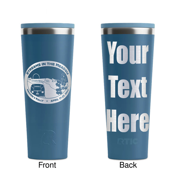 Region 3 - 2024 Rally Steel Blue RTIC Everyday Tumbler - 28 oz. - Front and Back