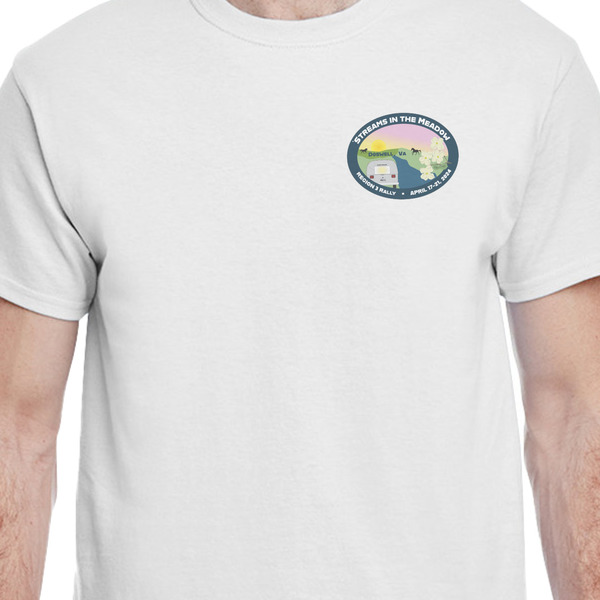 Region 3 - 2024 Rally White Crew T-Shirt on Model - CloseUp