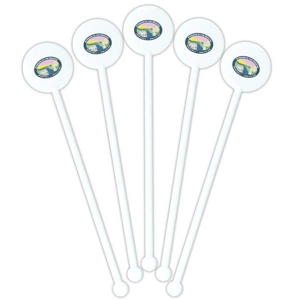 Region 3 - 2024 Rally White Plastic 5.5" Stir Stick - Fan View